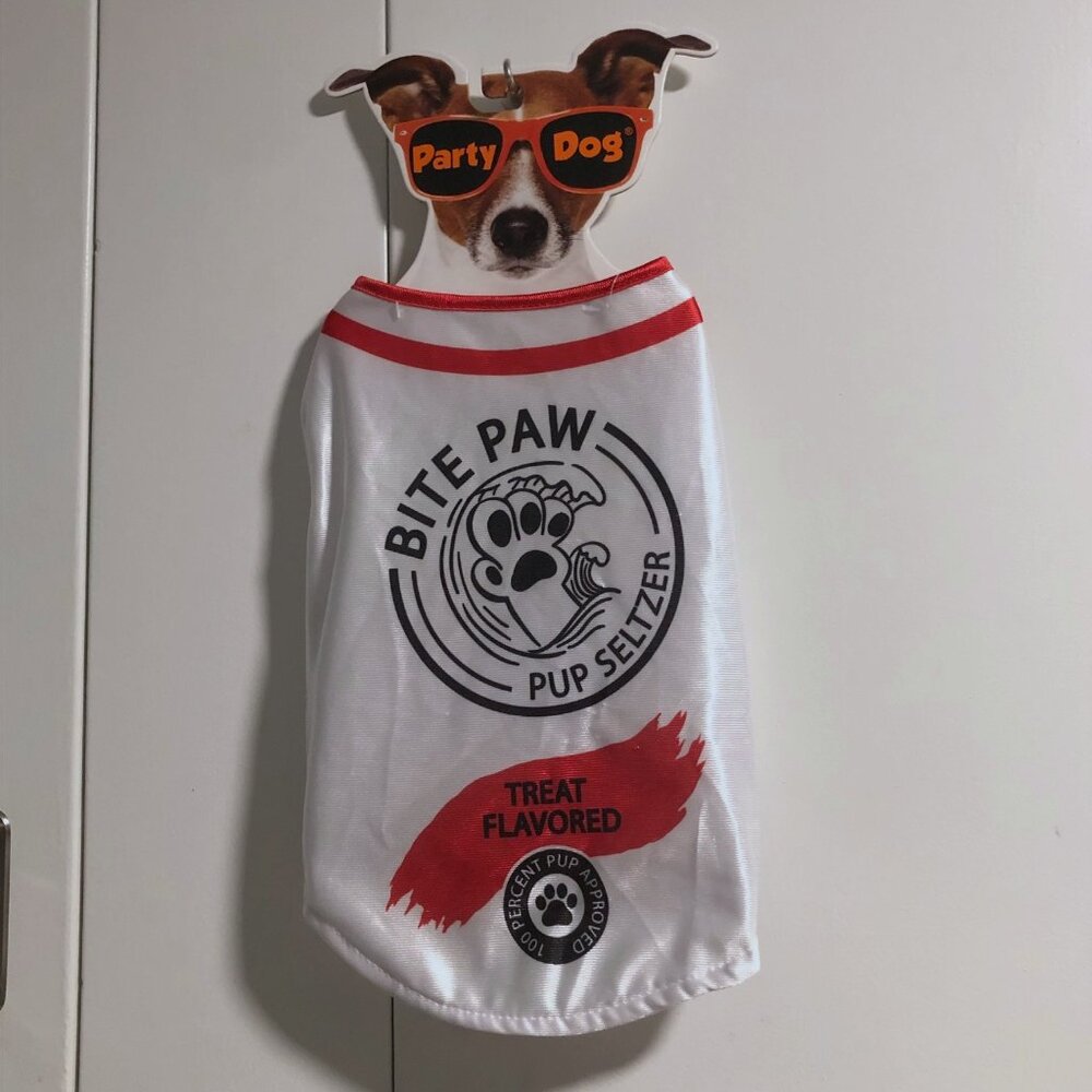 Party Dog Hard Seltzer Size M / L Bite Paw Pup Halloween Costume Dog or Cat